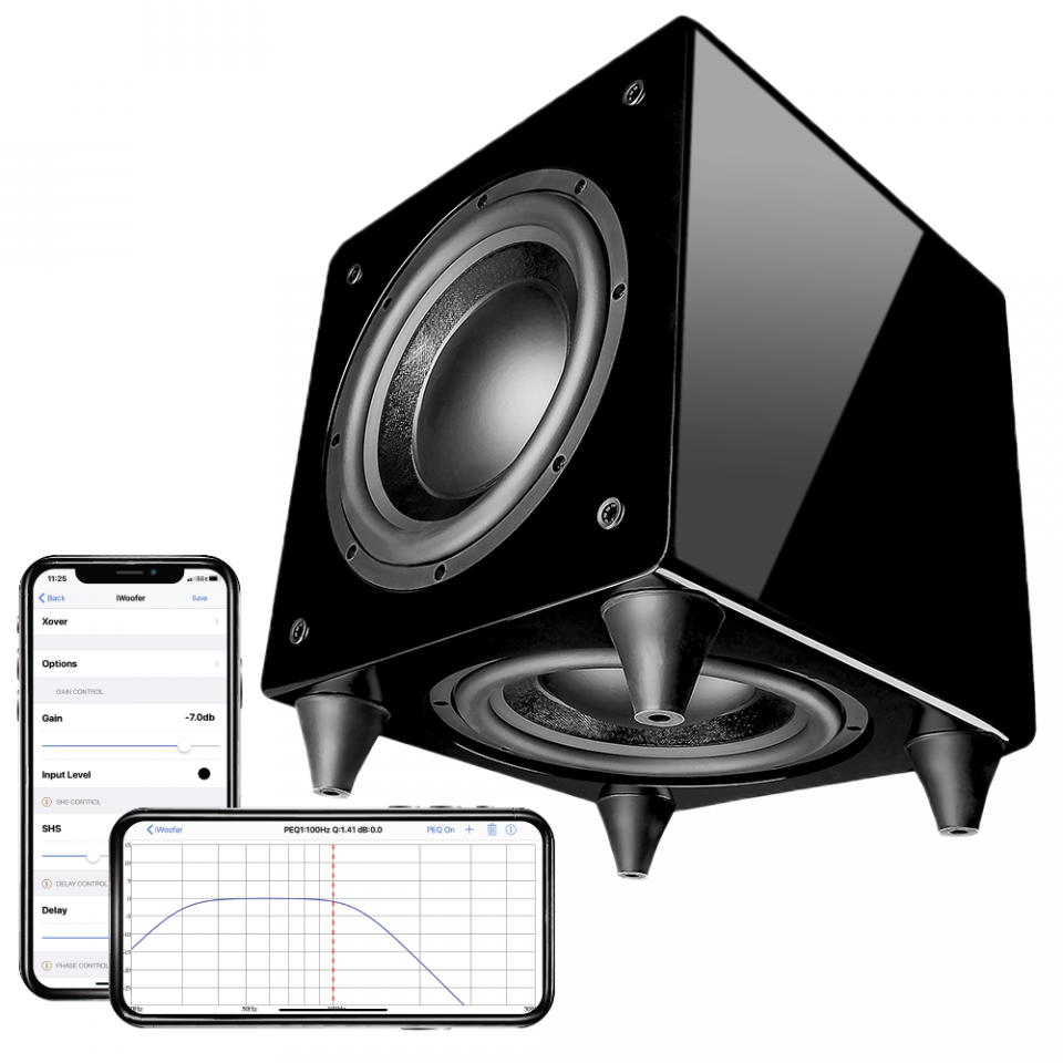 meer en meer levenslang Buik NERO DUALX8DSP 300 Watt Powered Subwoofer with Dual Passive/Active 8-inch  Woofers w/ Wireless DSP | OSD Audio