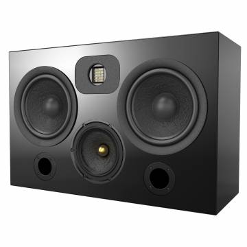 Black Series S-85BLK 8" Dual Woofer, Ribbon Tweeter Speaker Black