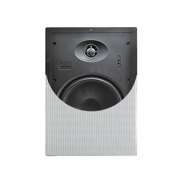 T82 8" In-Wall Speakers w/ 1" Silk Dome Tweeter, 12dB Crossover & Contour Switch, Pair, Black Series