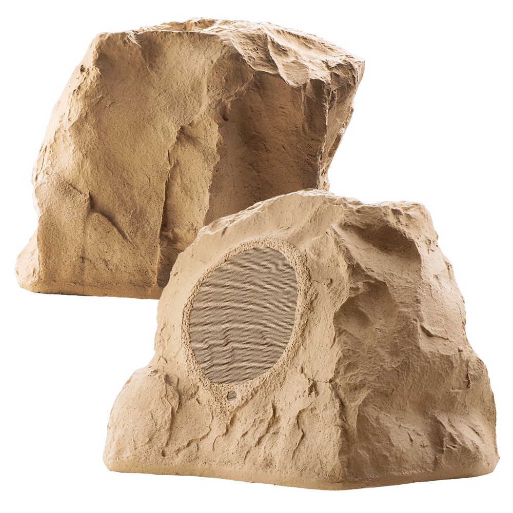 TIC TFS25 Outdoor Weather-Resistant Omnidirectional Rock Speaker – 8”, Wired, In-Ground, Pairs Well With Landscaping