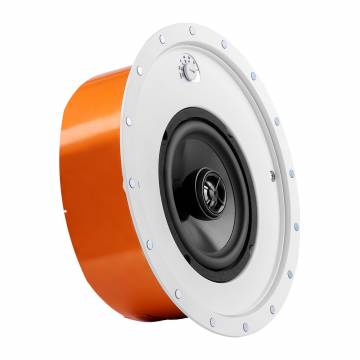 R62TSM 6.5" Architectural 70V Shallow Mount In-Ceiling Speaker w/ Back Can, Single, Black Series