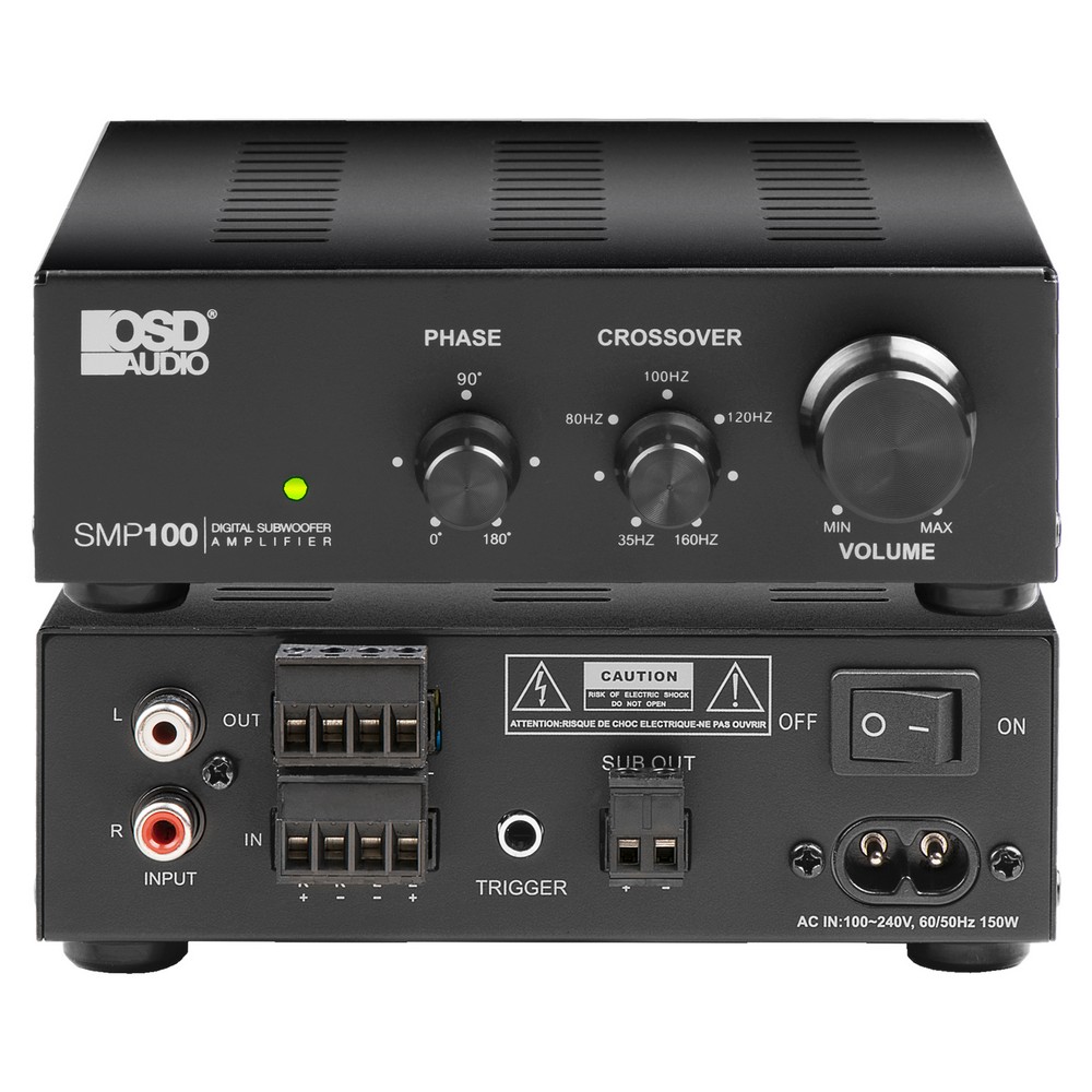Zachtmoedigheid telefoon kanker SMP100 100W Mono Subwoofer Amplifier | OSD Audio