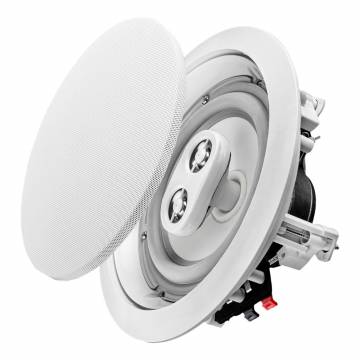 6.5" Weather-Resistant Outdoor/ Indoor Dual Tweeter Stereo In-Ceiling Speaker, Single - ICE600TTWRS