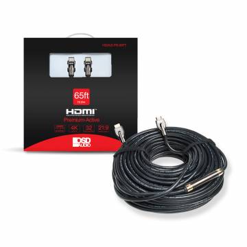 65ft Premium Series Active High Speed 4K HDMI Cable w/Red Mere