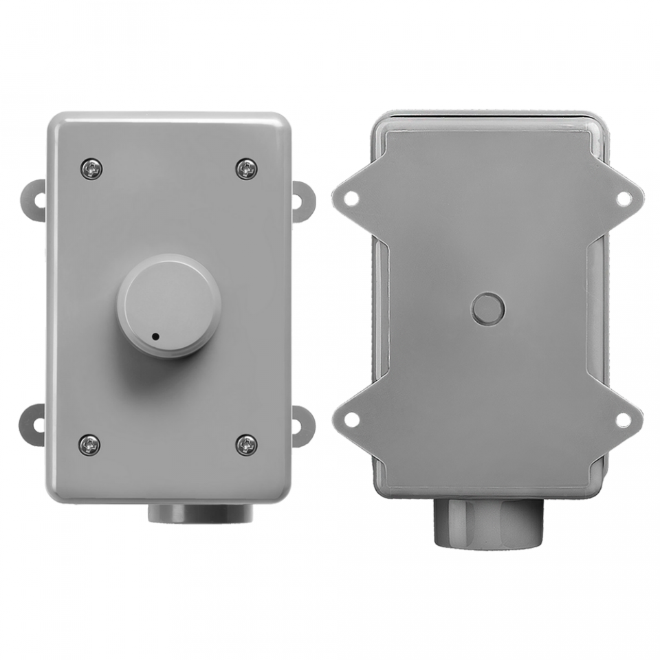 138177 for Outdoor Applications Gray Monoprice OVC100 Rotary 100-Watt Outdoor Volume Control with Auto Impedance Matching and Weather Resistant Enclosure 