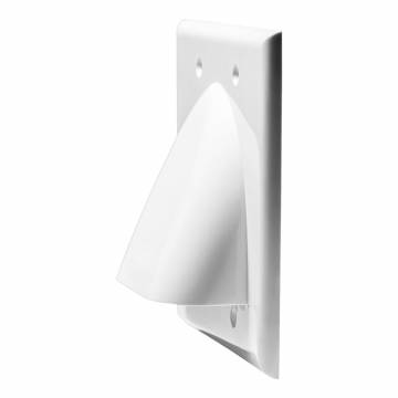 Pass Through Bundle Cable Wall Plate Dual Gang