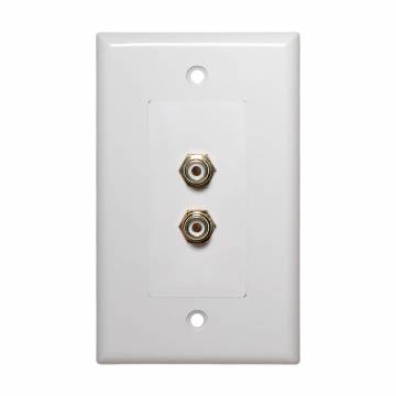 OSD-WP-AV Audio/Video 3 RCA Decora Style Wall Plate