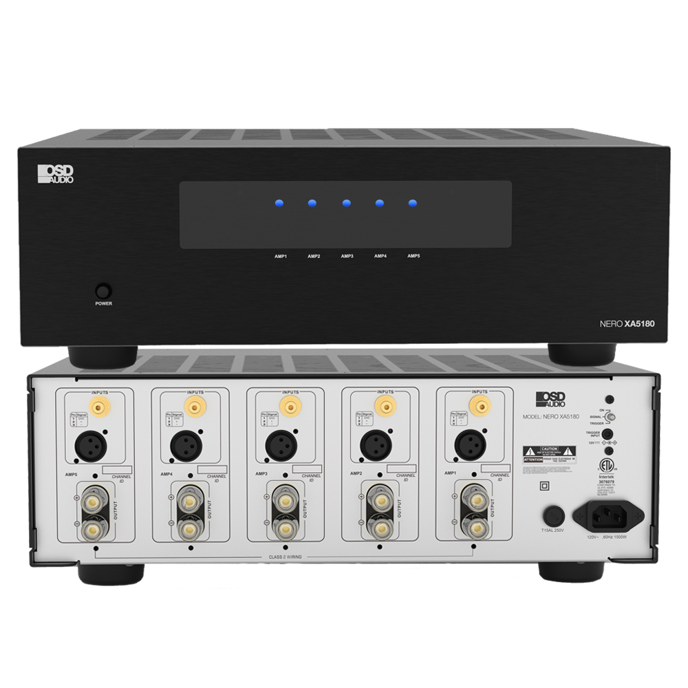 OSD Nero XA5180 Multi Channel (5X) Home Theater Amplifier 150WRMS/Channel 8 Ohms Audiophile Class H