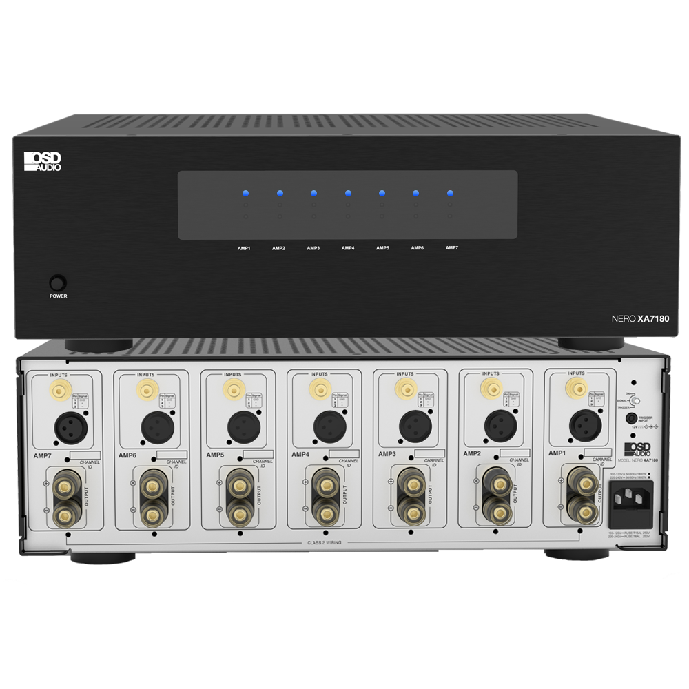 OSD Nero XA7180 Multi Channel (7x) Home Theater Amplifier 130WRMS/Channel 8 Ohms, Audiophile Class H