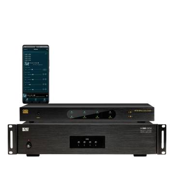 OSD MX880 + SRT4 Bundle - 4 Zone Multi Channel 80W Amplifier + App Controlled Media Player
