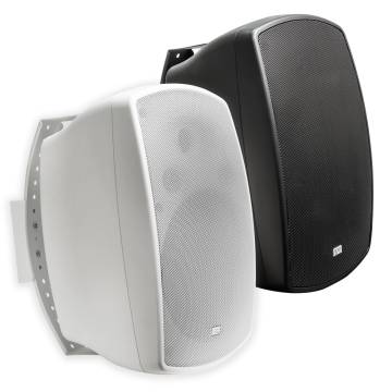 8" Outdoor Patio Speaker Pair w/ Optional 70V Tap, Full Motion Bracket, IP54 Rated, AP850-70V