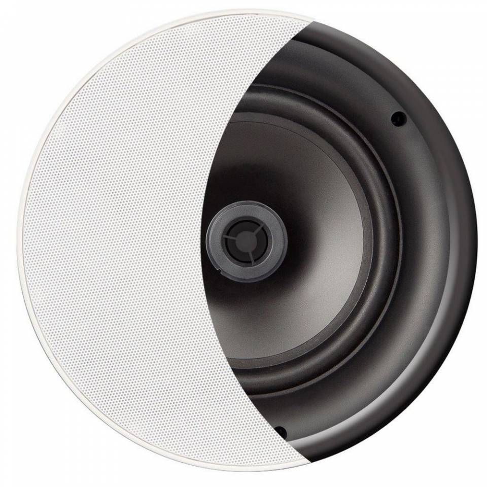 Revel 6.5” white Square zero-bezel magnetic Grille for In-Ceiling Speaker 