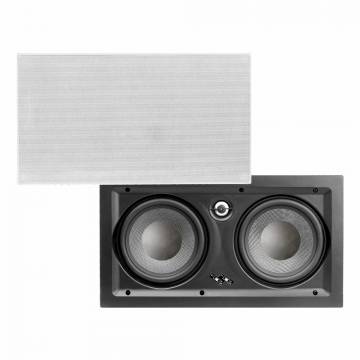 T63LCR 6.5" In-Wall Center Channel w/1" Aluminum Dome Tweeter, Single, Black Series
