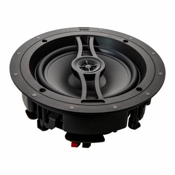 R81, 8" Ceiling Speakers with 1/2" Silk Soft Dome Tweeter, Pair, Black Series