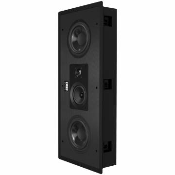 T65 6.5" In-Wall 3-Way Dual Carbon LCR, Single, Black Series