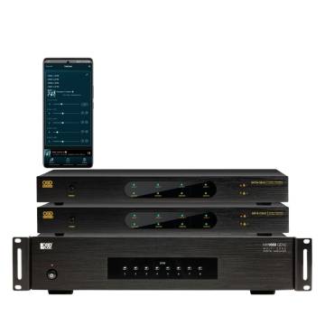 OSD MX1680 + 2x SRT4 Bundle - 8 Zone Multi Channel 80W Amplifier + 2x App Controlled Media Players