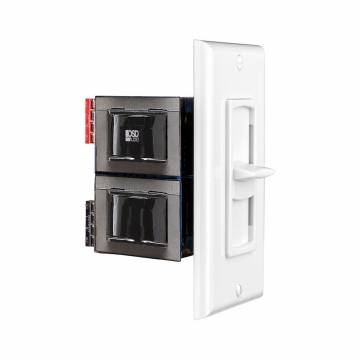 OSD Audio SLS100 In-Wall Volume Control – 100W Slide Style With Impedance Matching (Screwless White Faceplate) – Open Box Excellent