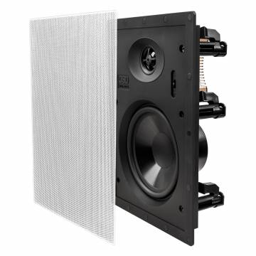 T62 6.5 In-Wall Speakers with a 1.0 Parachute Silk Crossover, Pair, Black Series
