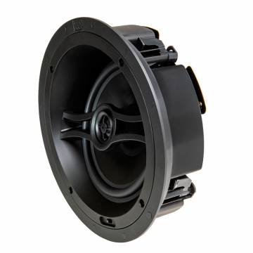 R82A 8" Angled Ceiling Speaker with 1" Parachute Silk Tweeter, Black Series