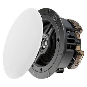 OSD Black R53 5.25" In-Ceiling Speakers, 1" Aluminum Dome Tweeter (Pair)