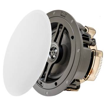 OSD Black R62 6.5" In Ceiling Speakers, 1" Parachute Silk Dome Tweeter, Contour Switch (Pair)