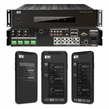 OSD Nero Max8 4 Zone App Control Matrix Multi Room Amplifier 80W/Zone, iOS and Android
