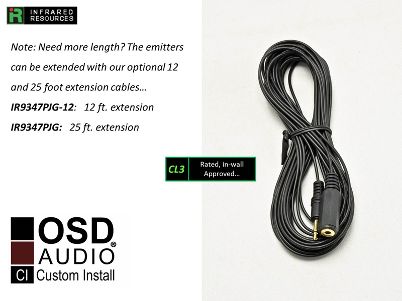 IR Visible Dual Eye Emitter Extender | OSD Audio
