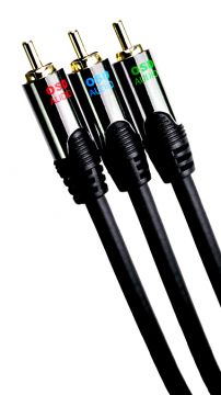 OSD Component Video Gold Cable 3ft