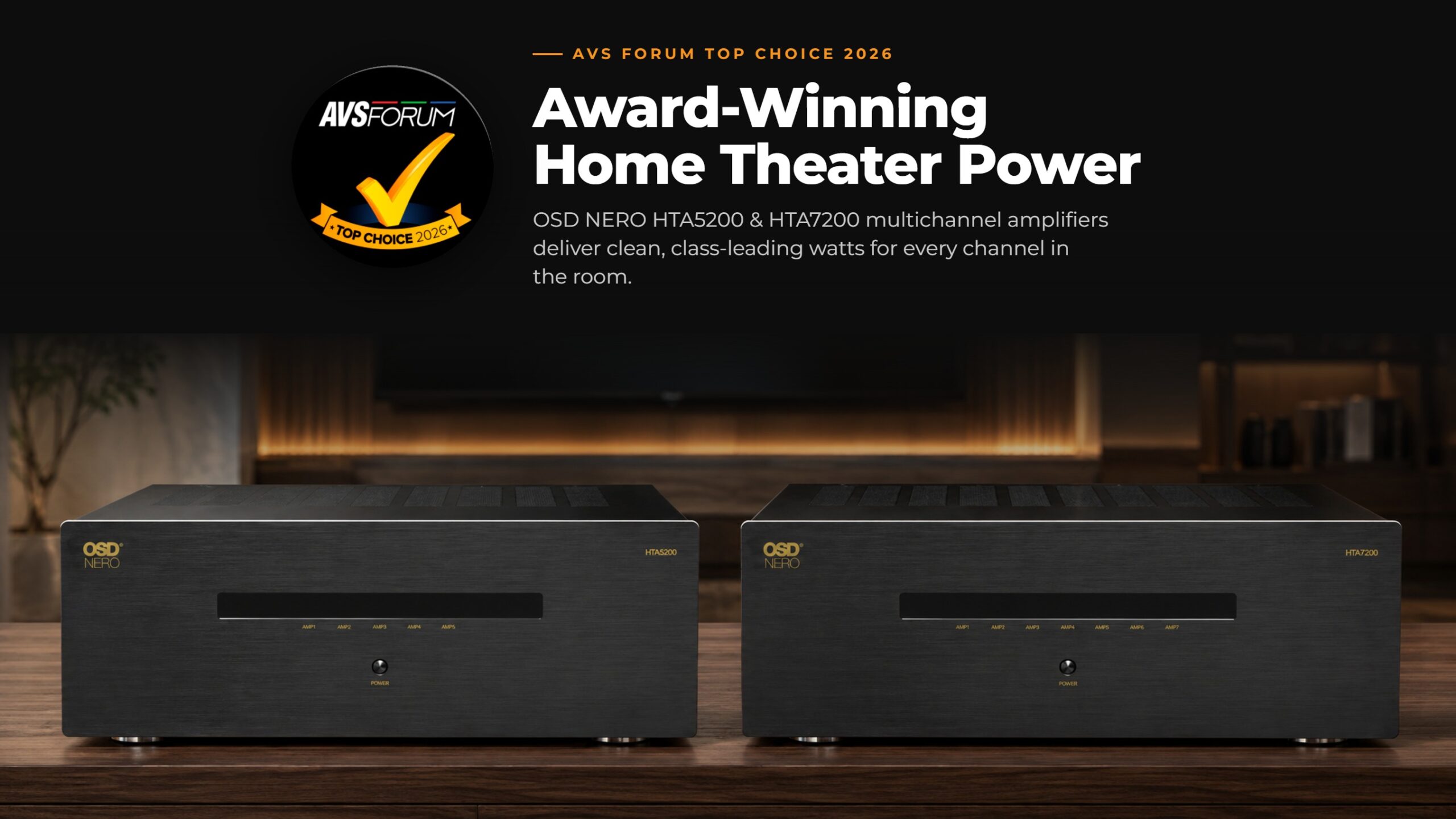 OSD Nero HTA5200 and HTA7200 Earn AVS Forum Top Choice Awards for 2026